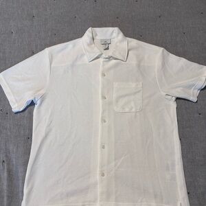 White Short Sleeve Men's Shirt